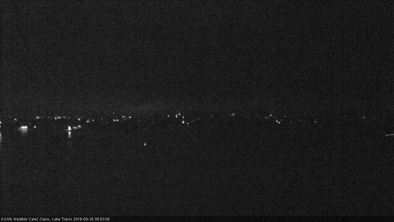 Lake Travis webcam, September 29, 2018 11:05 PM CT