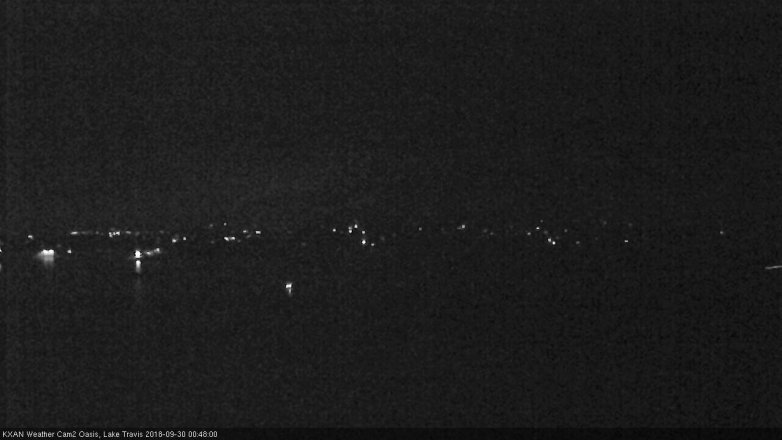 Lake Travis webcam, September 29, 2018 11:50 PM CT