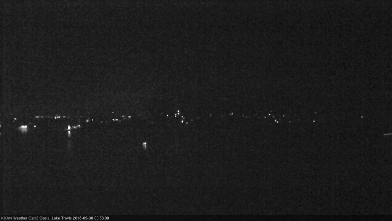 Lake Travis webcam, September 29, 2018 11:55 PM CT