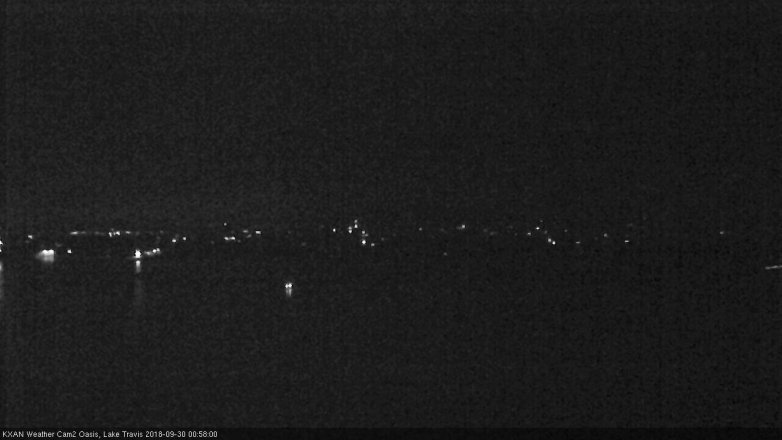 Lake Travis webcam, September 29, 2018 12:00 AM CT