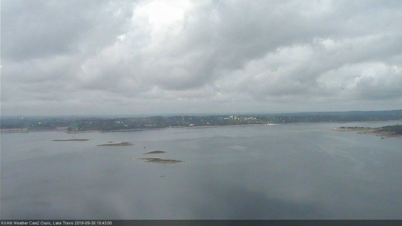 Lake Travis webcam, September 30, 2018 9:45 AM CT
