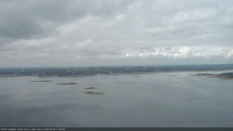 Lake Travis webcam, September 30, 2018 10:05 AM CT
