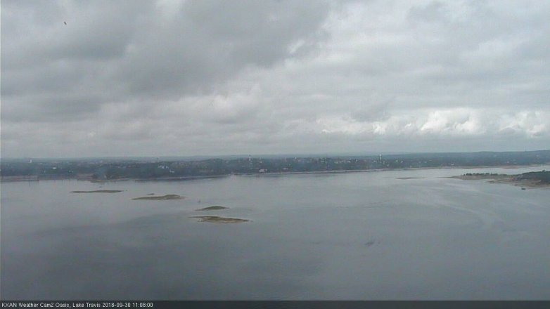 Lake Travis webcam, September 30, 2018 10:10 AM CT