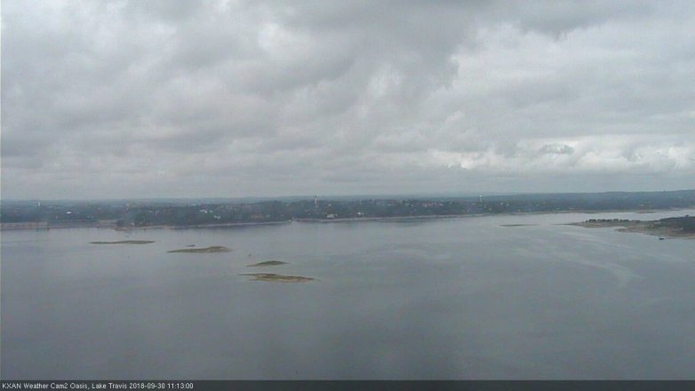 Lake Travis webcam, September 30, 2018 10:15 AM CT