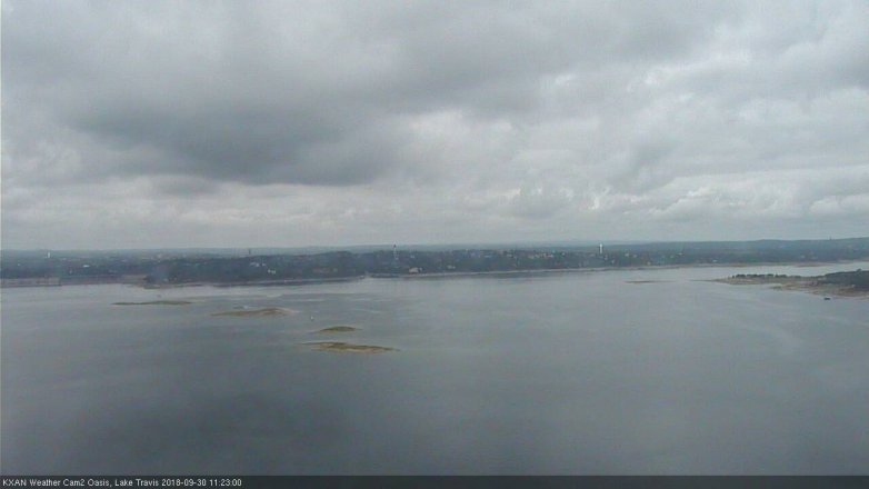 Lake Travis webcam, September 30, 2018 10:25 AM CT