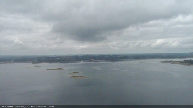 Lake Travis webcam, September 30, 2018 10:30 AM CT