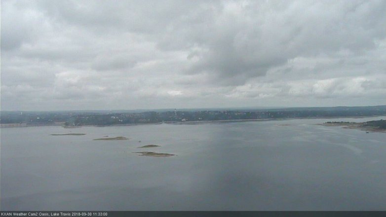 Lake Travis webcam, September 30, 2018 10:35 AM CT