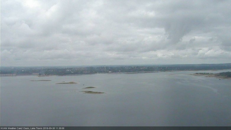 Lake Travis webcam, September 30, 2018 10:40 AM CT
