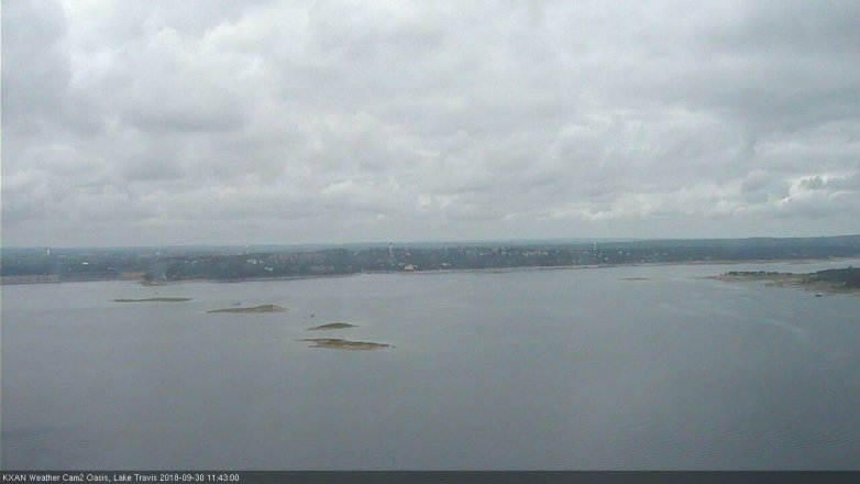 Lake Travis webcam, September 30, 2018 10:45 AM CT