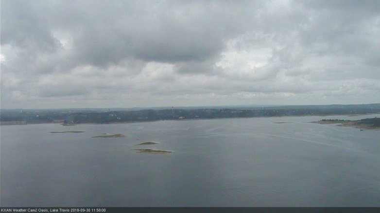 Lake Travis webcam, September 30, 2018 11:00 AM CT