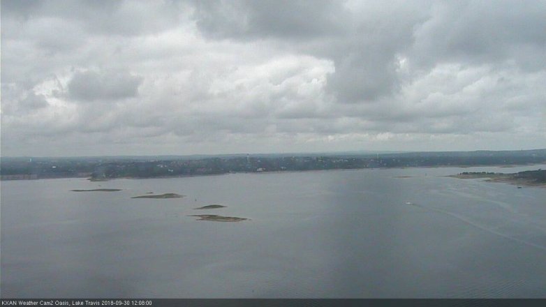 Lake Travis webcam, September 30, 2018 11:10 AM CT