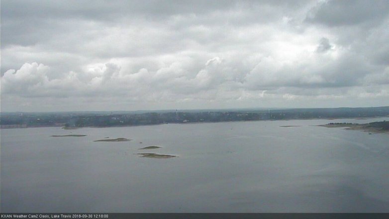 Lake Travis webcam, September 30, 2018 11:20 AM CT