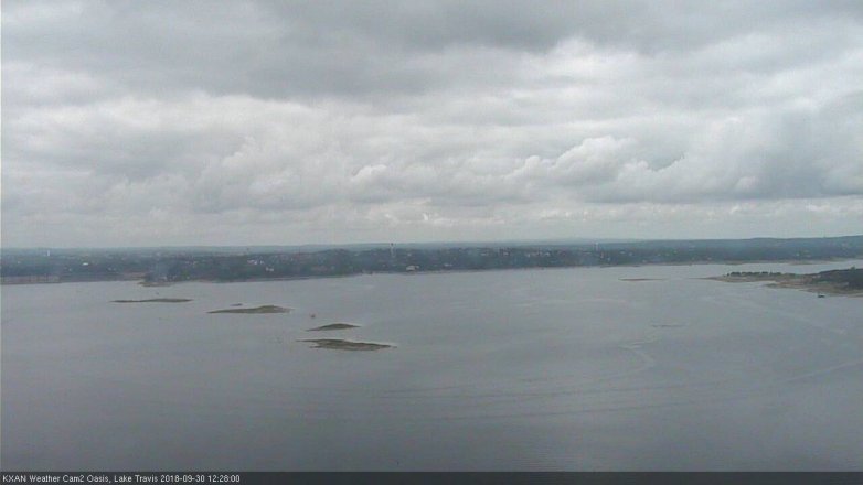 Lake Travis webcam, September 30, 2018 11:30 AM CT