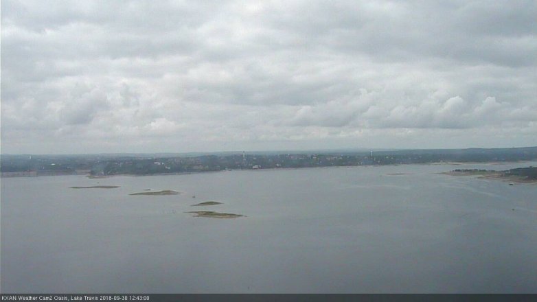 Lake Travis webcam, September 30, 2018 11:45 AM CT