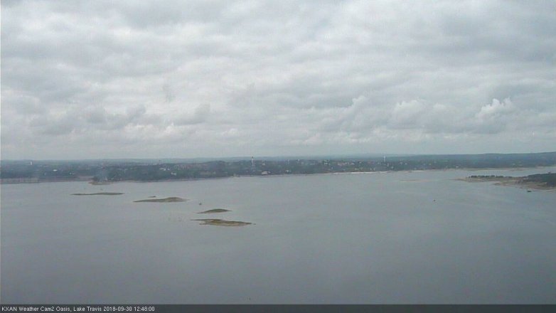 Lake Travis webcam, September 30, 2018 11:50 AM CT