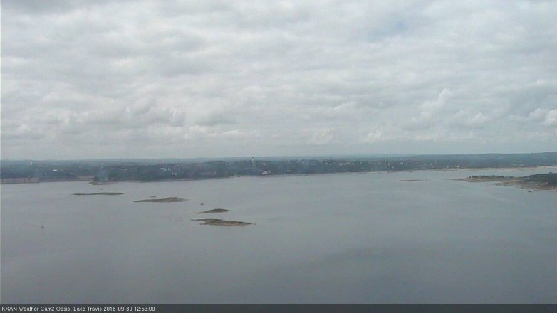 Lake Travis webcam, September 30, 2018 11:55 AM CT