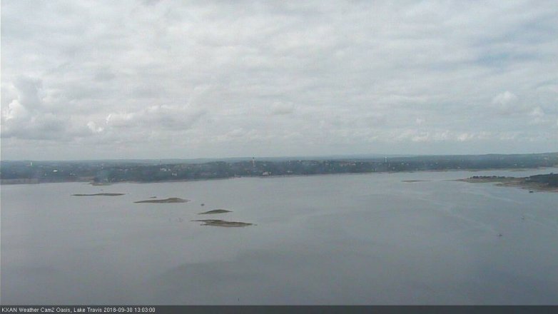 Lake Travis webcam, September 30, 2018 12:05 PM CT