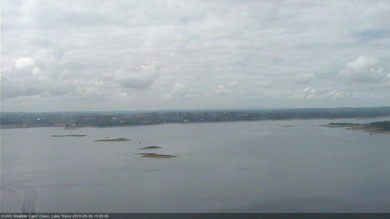 Lake Travis webcam, September 30, 2018 12:10 PM CT