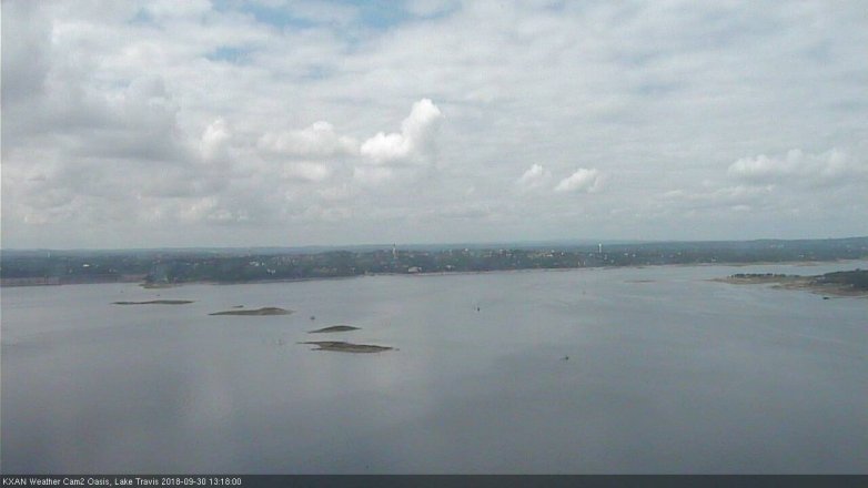 Lake Travis webcam, September 30, 2018 12:20 PM CT
