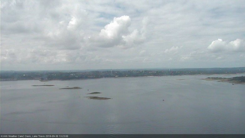 Lake Travis webcam, September 30, 2018 12:25 PM CT