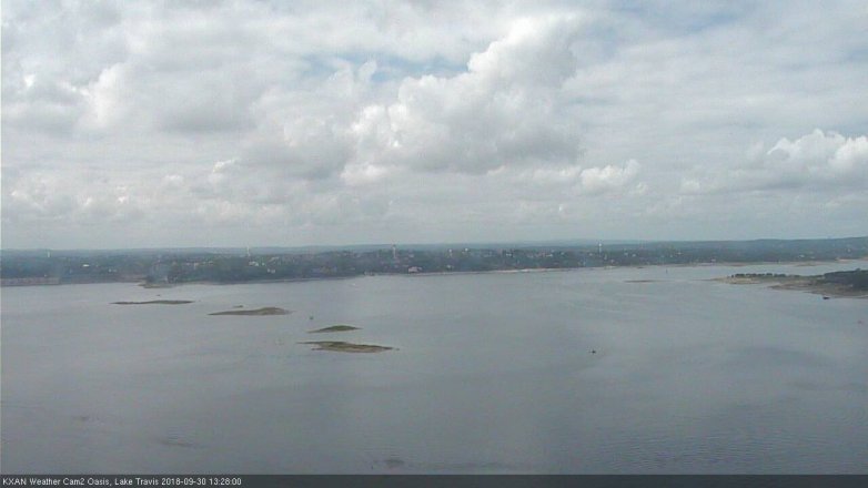 Lake Travis webcam, September 30, 2018 12:30 PM CT