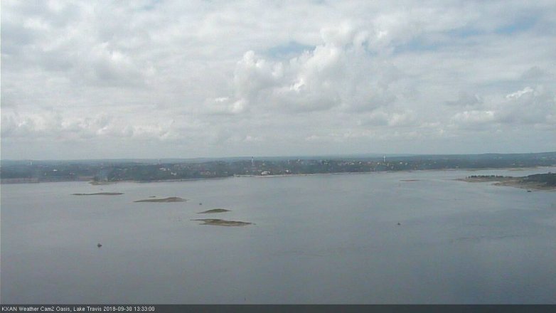 Lake Travis webcam, September 30, 2018 12:35 PM CT