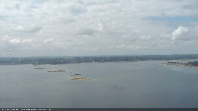 Lake Travis webcam, September 30, 2018 12:45 PM CT