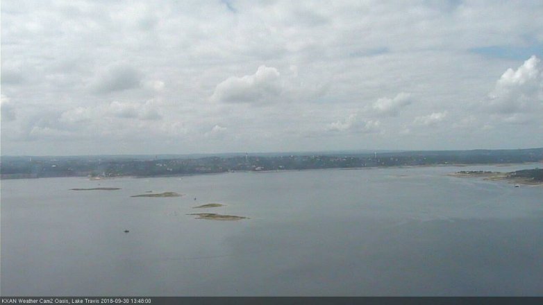 Lake Travis webcam, September 30, 2018 12:50 PM CT
