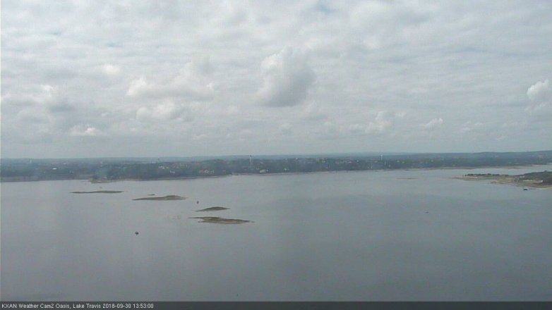 Lake Travis webcam, September 30, 2018 12:55 PM CT