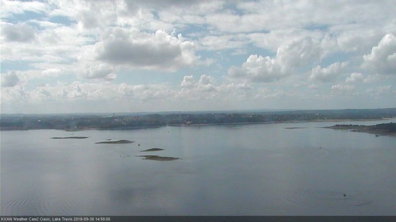 Lake Travis webcam, September 30, 2018 2:00 PM CT