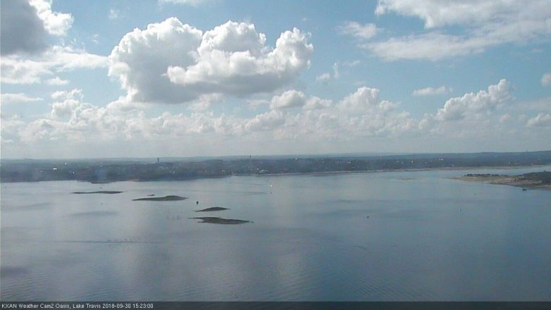 Lake Travis webcam, September 30, 2018 2:25 PM CT