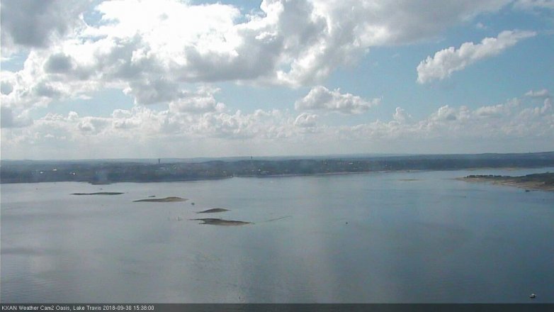 Lake Travis webcam, September 30, 2018 2:40 PM CT