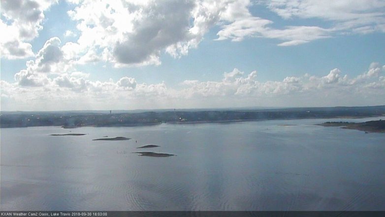 Lake Travis webcam, September 30, 2018 3:05 PM CT