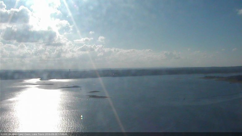 Lake Travis webcam, September 30, 2018 4:10 PM CT