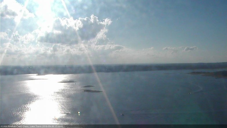 Lake Travis webcam, September 30, 2018 4:20 PM CT