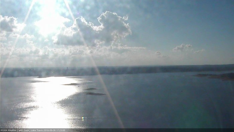 Lake Travis webcam, September 30, 2018 4:25 PM CT