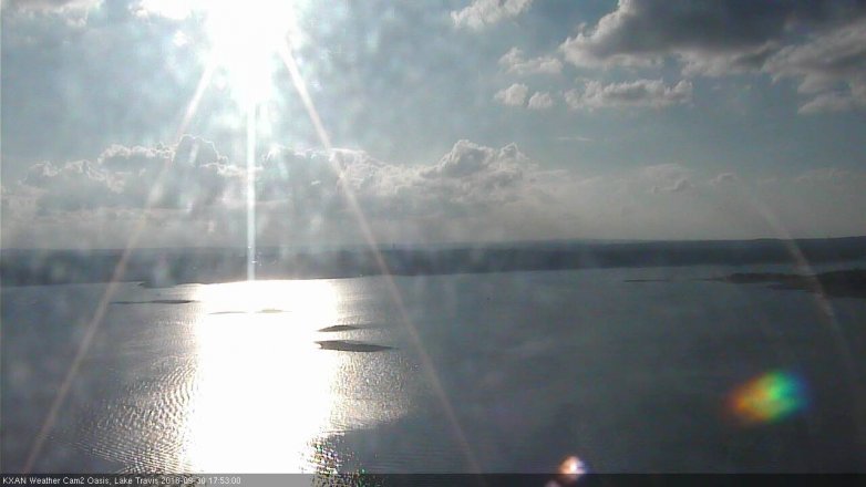 Lake Travis webcam, September 30, 2018 4:55 PM CT