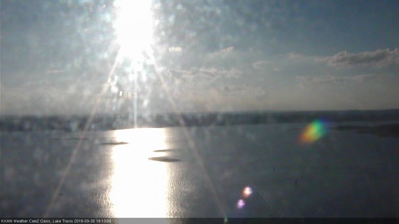 Lake Travis webcam, September 30, 2018 5:15 PM CT
