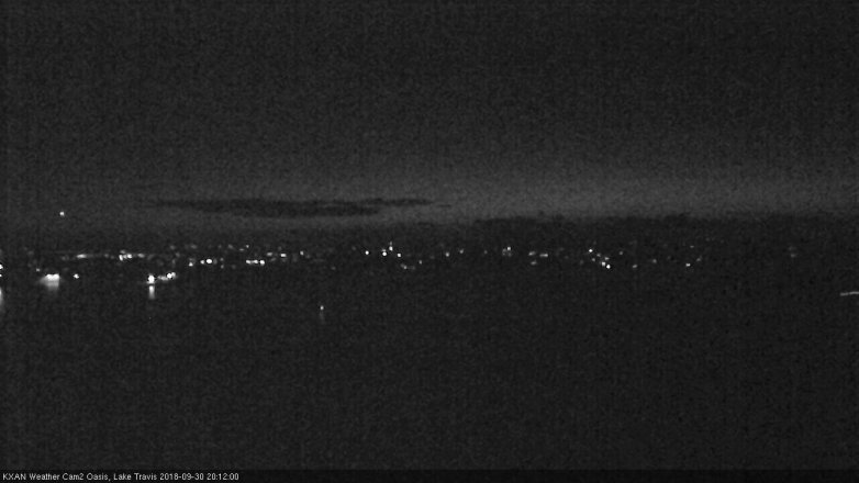 Lake Travis webcam, September 30, 2018 7:15 PM CT