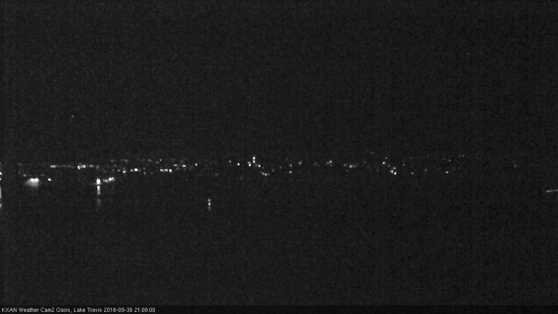 Lake Travis webcam, September 30, 2018 8:10 PM CT