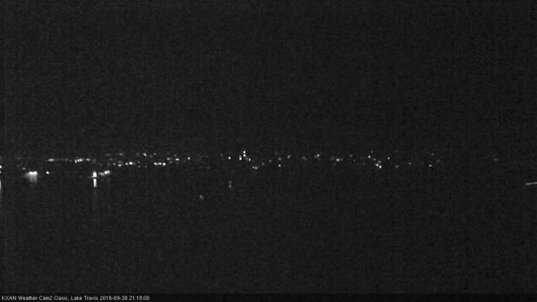 Lake Travis webcam, September 30, 2018 8:20 PM CT