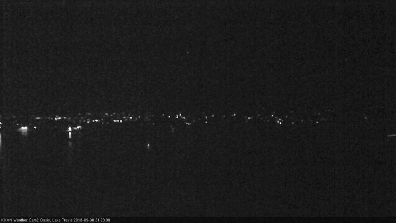 Lake Travis webcam, September 30, 2018 8:25 PM CT