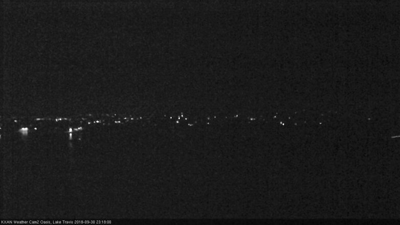 Lake Travis webcam, September 30, 2018 10:20 PM CT