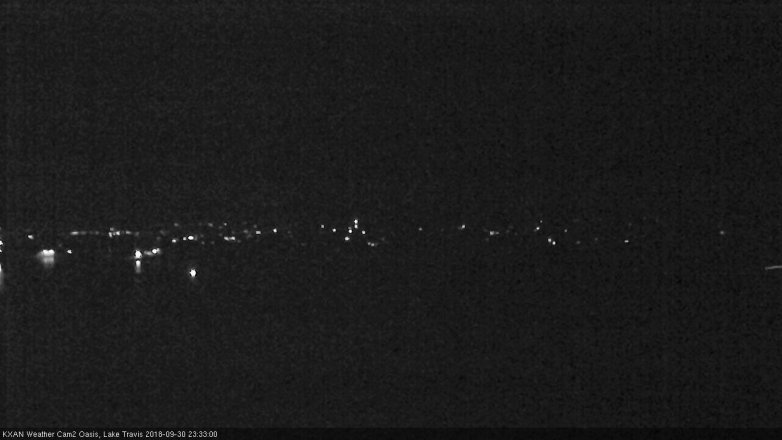 Lake Travis webcam, September 30, 2018 10:35 PM CT