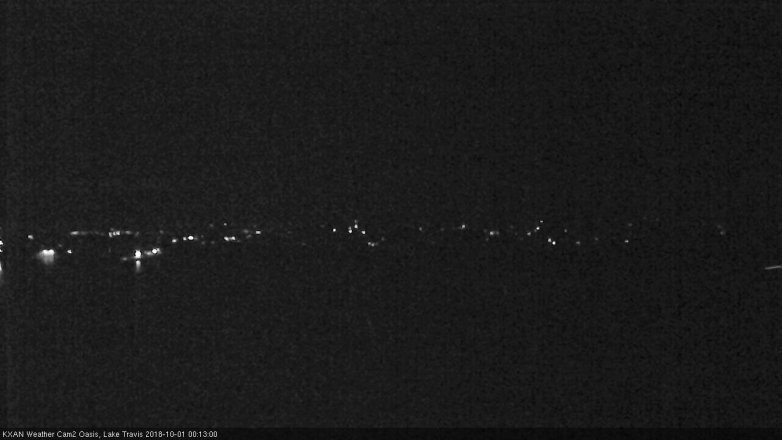 Lake Travis webcam, September 30, 2018 11:15 PM CT