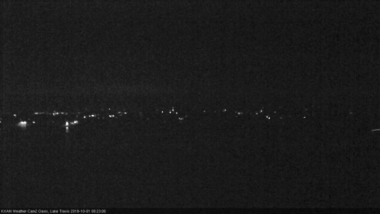 Lake Travis webcam, September 30, 2018 11:25 PM CT