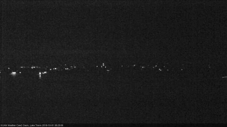 Lake Travis webcam, September 30, 2018 11:30 PM CT