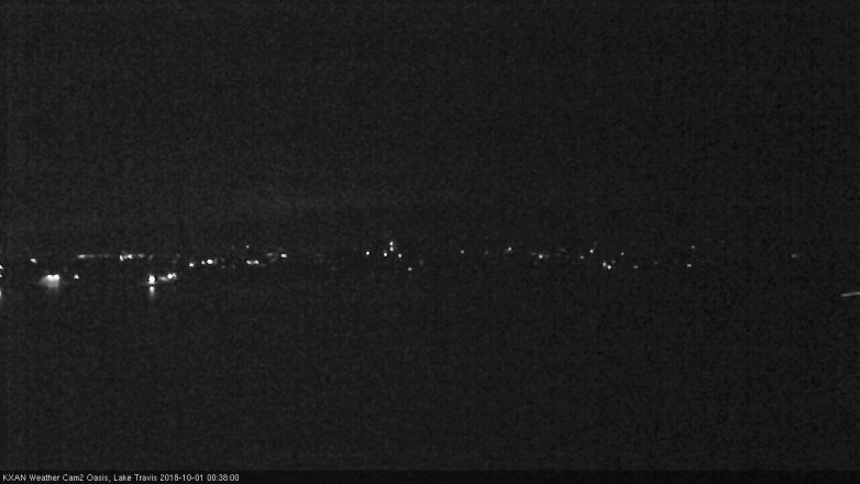 Lake Travis webcam, September 30, 2018 11:40 PM CT