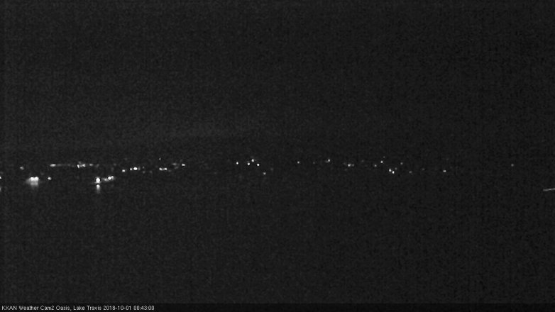 Lake Travis webcam, September 30, 2018 11:45 PM CT