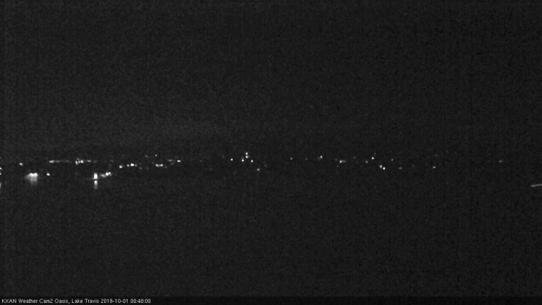 Lake Travis webcam, September 30, 2018 11:50 PM CT